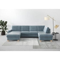 Home affaire Wohnlandschaft Summer, mit oder ohne Bettfunktion und Bettkasten, Cord-Bezug