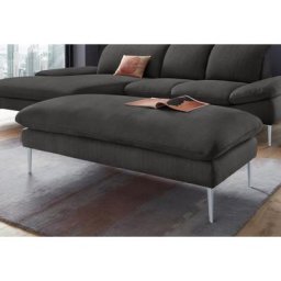 W.SCHILLIG Hocker enjoy&MORE, Füße silber matt, Breite 151 cm