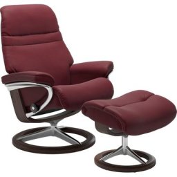 Stressless® Relaxsessel Sunrise (Set, Relaxsessel mit Hocker), mit Signature Base, Größe M, Gestell Wenge