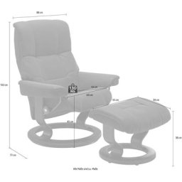Stressless® Relaxsessel Mayfair (Set, Relaxsessel mit Hocker), mit Hocker, mit Classic Base, Größe S, M & L, Gestell Eiche