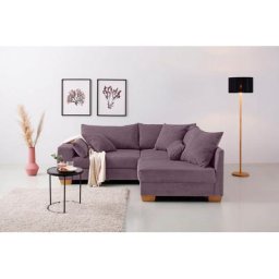 Home affaire Ecksofa Helena Luxus, bis zu 140 kg pro Sitzfläche, incl. 2 Nierenkissen und 3 Zierkissen