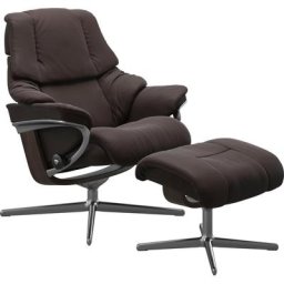 Stressless® Fußhocker Reno, mit Cross Base, Größe S, M & L, Holzakzent Wenge