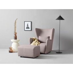 LeGer Home by Lena Gercke Ohrensessel Levke, wahlweise mit oder ohne Hocker