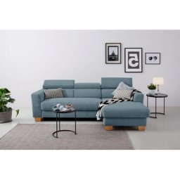 Home affaire Ecksofa, Polsterung für bis zu 140 kg pro Sitzfläche, incl. Kopfteilverstellung