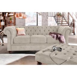 Home affaire Chesterfield-Sofa Chesterfield, mit Knopfheftung, auch in Leder
