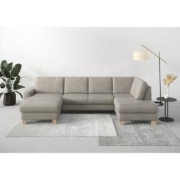 Home affaire Wohnlandschaft Summer, mit oder ohne Bettfunktion und Bettkasten, Cord-Bezug