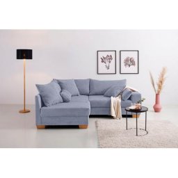 Home affaire Ecksofa Helena Luxus, bis zu 140 kg pro Sitzfläche, incl. 2 Nierenkissen und 3 Zierkissen