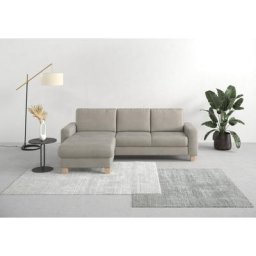 Home affaire Ecksofa Summer, mit Recamiere, mit oder ohne Bettfunktion und Bettkasten, Cord-Bezug
