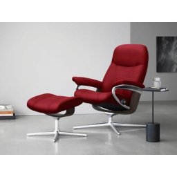 Stressless® Fußhocker Consul, mit Cross Base, Größe S, M & L, Holzakzent Wenge