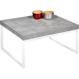 PRO Line Couchtisch Genova, Gestell aus Metall lackiert, Kufengestell, Holzplatte, rechteckig