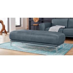 W.SCHILLIG Hocker montanaa, mit Metallfüßen in Silber matt, Breite 141 cm