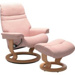 Stressless® Relaxsessel Sunrise (Set, Relaxsessel mit Hocker), mit Classic Base, Größe M, Gestell Eiche