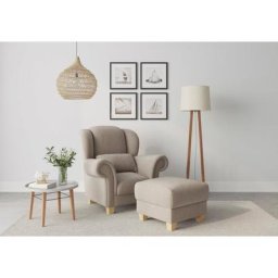 Home affaire Ohrensessel Queenie Ohrenseesel (1-St), mit softem, weichem Sitzkomfort und zeitlosem Design