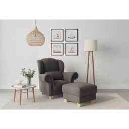 Home affaire Ohrensessel Queenie Ohrenseesel (1-St), mit softem, weichem Sitzkomfort und zeitlosem Design