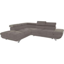 COTTA Polstergarnitur, (Set), Set: bestehend aus Ecksofa und Hocker, wahlweise mit Bettfunktion