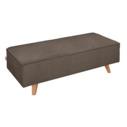 TOM TAILOR Hocker NORDIC CHIC, mit Kedernaht, Breite 137 cm, Füße Buche natur
