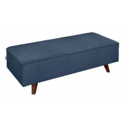 TOM TAILOR Hocker NORDIC CHIC, mit Kedernaht, Breite 137 cm, Füße nussbaumfarben