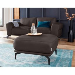 W.SCHILLIG Hocker montanaa, mit Metallfüßen in Schwarz pulverbeschichtet, Breite 71 cm