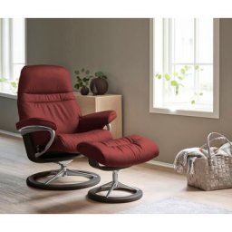 Stressless® Relaxsessel Sunrise (Set, Relaxsessel mit Hocker), mit Signature Base, Größe L, Gestell Wenge
