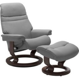 Stressless® Relaxsessel Sunrise (Set, Relaxsessel mit Hocker), mit Classic Base, Größe S, Gestell Wenge