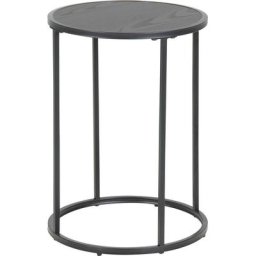 ACTONA GROUP Beistelltisch, Metallgestell im modernen Industrie-Look, rund, T: 40 x H: 55 cm