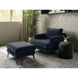 furninova Sessel Saga (Set, mit Hocker), ein Klassiker im skandinavischen Design