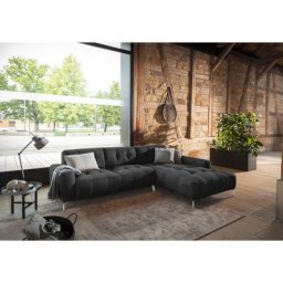 W.SCHILLIG Ecksofa wilson, Spar-Set, inklusive Hocker, mit Absteppungen, Füße Chrom glänzend, Breite 292 cm
