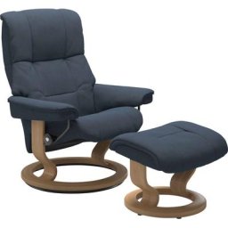 Stressless® Relaxsessel Mayfair (Set, Relaxsessel mit Hocker), mit Hocker, mit Classic Base, Größe S, M & L, Gestell Eiche