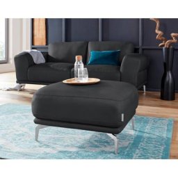 W.SCHILLIG Hocker montanaa, mit Metallfüßen in Chrom glänzend, Breite 71 cm