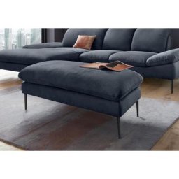 W.SCHILLIG Hocker enjoy&MORE, Füße schwarz pulverbeschichtet, Breite 106 cm