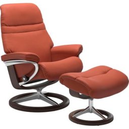 Stressless® Relaxsessel Sunrise (Set, Relaxsessel mit Hocker), mit Signature Base, Größe S, Gestell Wenge