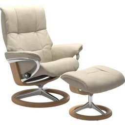 Stressless® Relaxsessel Mayfair (Set, Relaxsessel mit Hocker), mit Hocker, mit Signature Base, Größe S, M & L, Gestell Eiche