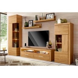 Woltra Wohnwand Ribe, (Set, 5-St), teilmassives Holz