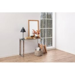 andas Couchtisch Karina, aus einem schönen chromfarbenen Metallgestell, Breite 40 cm