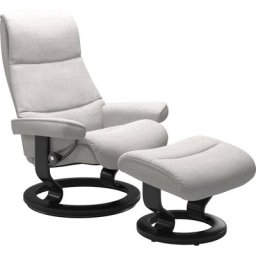 Stressless® Relaxsessel View (Set, Relaxsessel mit Hocker), mit Classic Base, Größe L,Gestell Schwarz