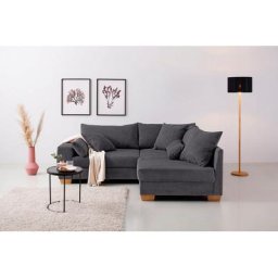 Home affaire Ecksofa Helena Luxus, bis zu 140 kg pro Sitzfläche, incl. 2 Nierenkissen und 3 Zierkissen
