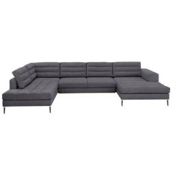 Home affaire Wohnlandschaft Brandwood, Bettfunktion (371cm x 88cm x 210cm) oder ohne (351cm x 88 cm x 210cm)