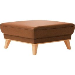 sit&more Polsterhocker, Mit elegantem Holzrahmen