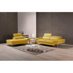 Egoitaliano Polstergarnitur Princess, Set aus 2,5 Sitzer und Ottomane, Kopfstützen manuell verstellbar