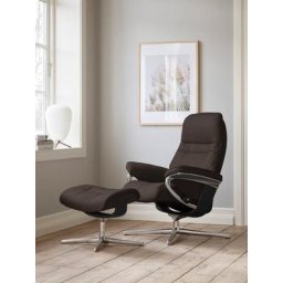 Stressless® Relaxsessel Sunrise, mit Cross Base, Größe S, M & L, Holzakzent Schwarz