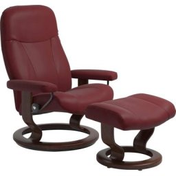 Stressless® Relaxsessel Garda (Set, Relaxsessel mit Hocker), mit Hocker, mit Classic Base, Größe M, Gestell Braun
