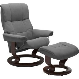 Stressless® Relaxsessel Mayfair (Set, Relaxsessel mit Hocker), mit Classic Base, Gestell Braun