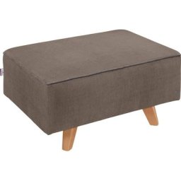 TOM TAILOR Hocker NORDIC CHIC, mit Kedernaht, Breite 85 cm, Füße Buche natur