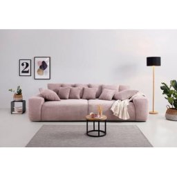 Home affaire Big-Sofa Riveo Luxus, Polsterung für bis zu 140 kg pro Sitzfläche, auch mit Cord-Bezug