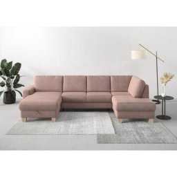 Home affaire Wohnlandschaft Summer, mit oder ohne Bettfunktion und Bettkasten, Cord-Bezug