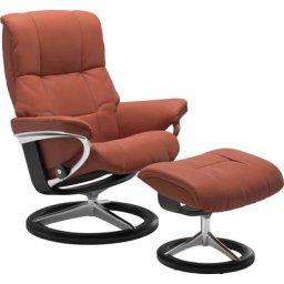 Stressless® Relaxsessel Mayfair (Set, Relaxsessel mit Hocker), mit Hocker, mit Signature Base, Größe S, M & L, Gestell Schwarz