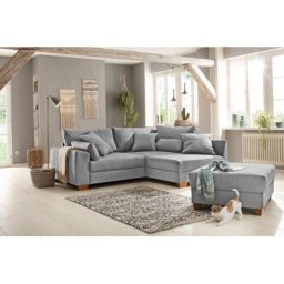 Home affaire Ecksofa Helena Luxus, bis zu 140 kg pro Sitzfläche, incl. 2 Nierenkissen und 3 Zierkissen
