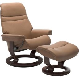 Stressless® Relaxsessel Sunrise (Set, Relaxsessel mit Hocker), mit Classic Base, Größe L, Gestell Wenge