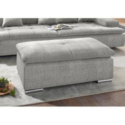 Mr. Couch Hocker, wahlweise mit Kaltschaum (140kg Belastung/Sitz) und AquaClean-Stoff