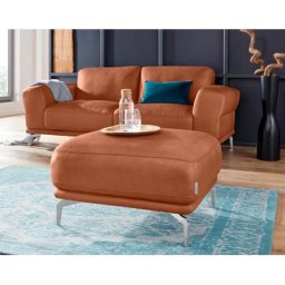 W.SCHILLIG Hocker montanaa, mit Metallfüßen in Chrom glänzend, Breite 71 cm